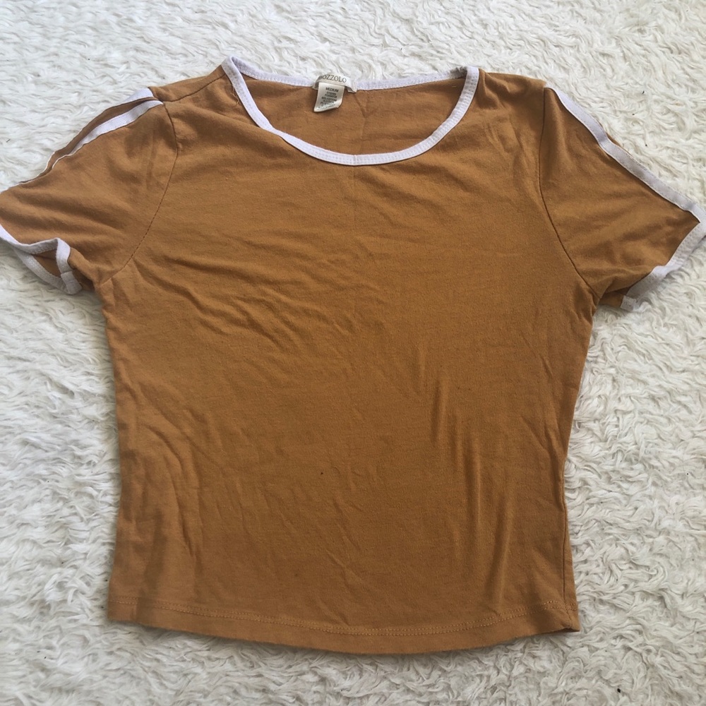 Bozzolo mustard crop t shirt